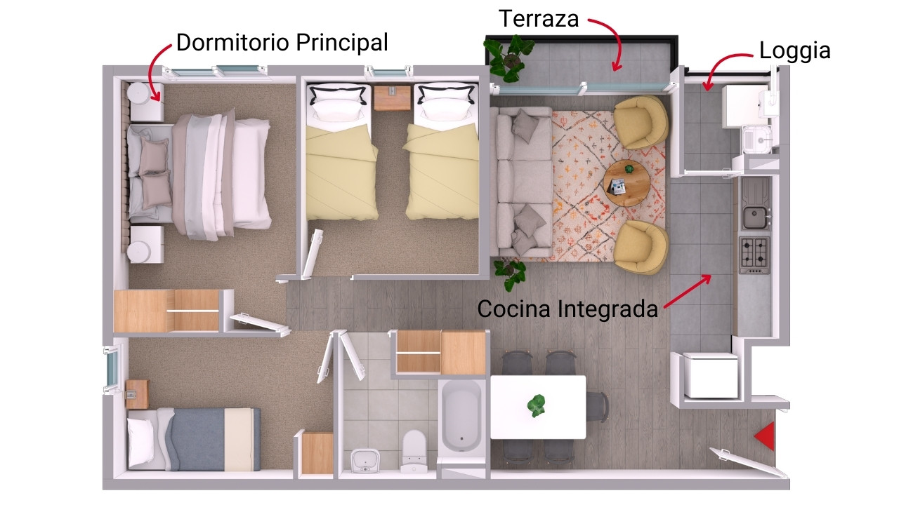 Parque Machalí Modelo ED 3D + 1B