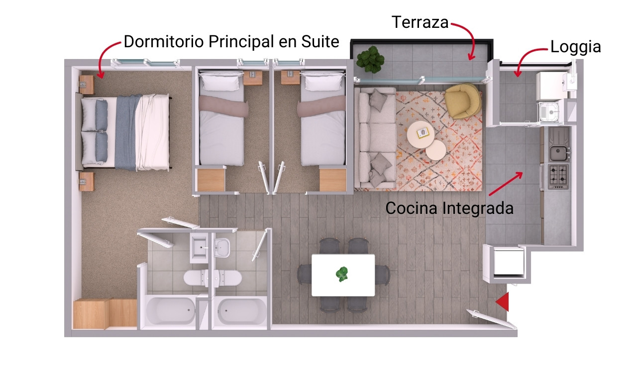 Parque Machalí Modelo MC 3D + 2B