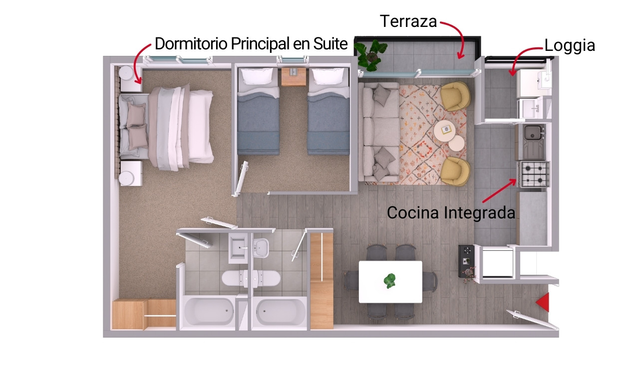 Parque Machalí Modelo MF 2D + 2B